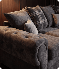 Florence Scatter Grey Fabric Right Corner Sofa