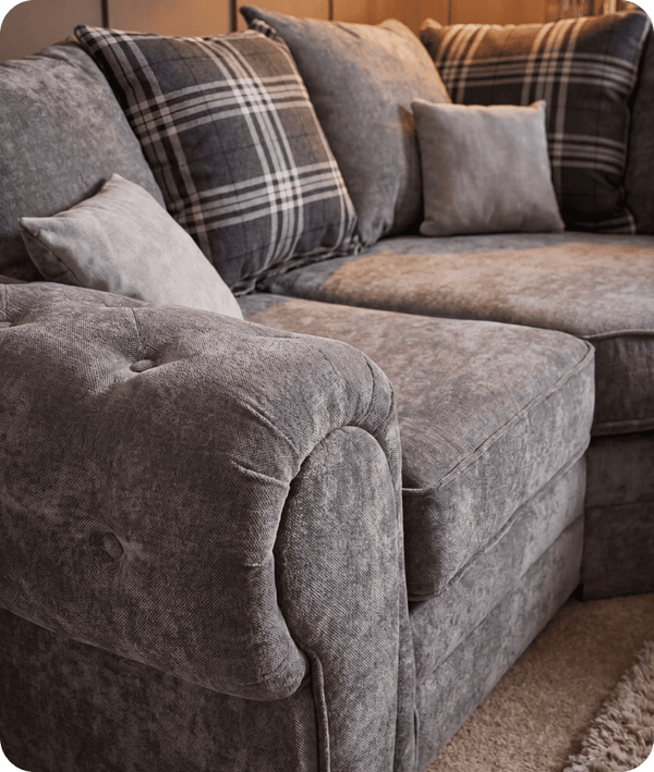 Florence Scatter Grey Fabric Left Corner Sofa