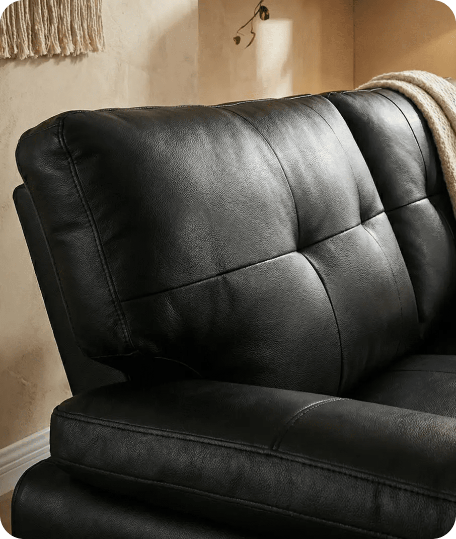 brighton-black-leather-3-seater-sofa-close-up-detail