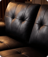Brighton Black Leather 3 Seater Sofa Sofa