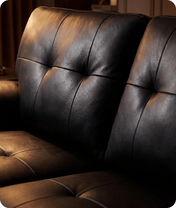Brighton Black Leather 3 Seater Sofa Sofa