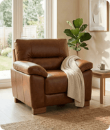 Dalmore Genuine Leather Tan Armchair