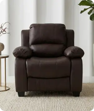 Veloura Brown Leather Armchair