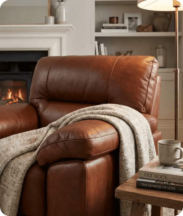 Dalmore Genuine Leather Tan Armchair