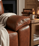 Dalmore Genuine Leather Tan Armchair