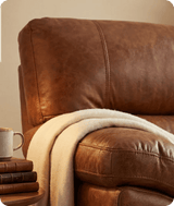 Dalmore Genuine Leather Tan 3 Seater Sofa