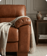 Dalmore Genuine Leather Tan 3 Seater Sofa
