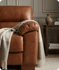 Dalmore Genuine Leather Tan 3 Seater Sofa