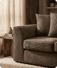 Oxford Caramel  Fabric 2 Seater Sofa