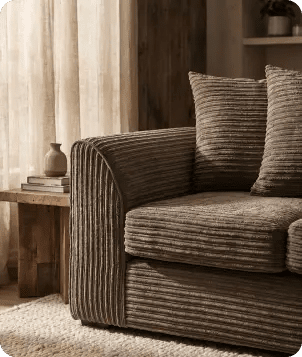 Oxford Caramel  Fabric 2 Seater Sofa