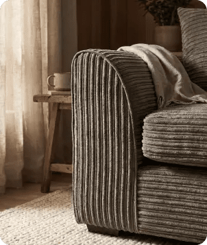 Oxford Caramel  Fabric 3 Seater Sofa