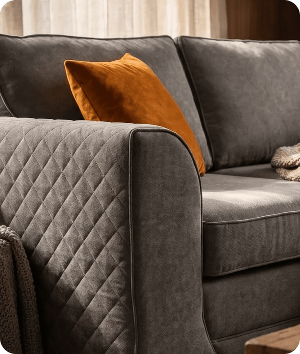 Orka Sofa Grey Fabric Right Hand Corner Sofa - RHC