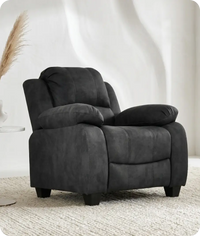 Veloura Charcoal Fabric Armchair