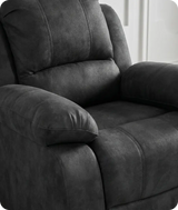 Veloura Charcoal Fabric Armchair