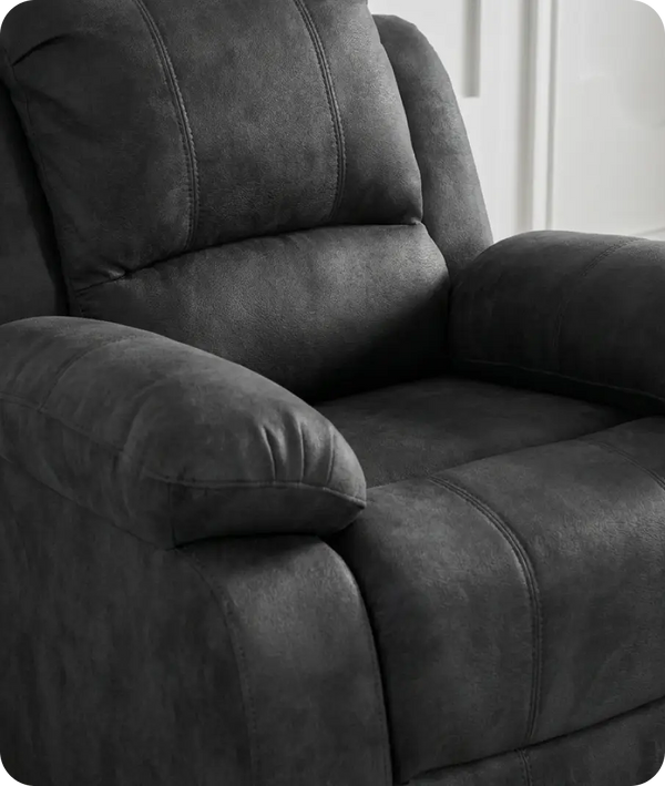 Veloura Charcoal Fabric Armchair