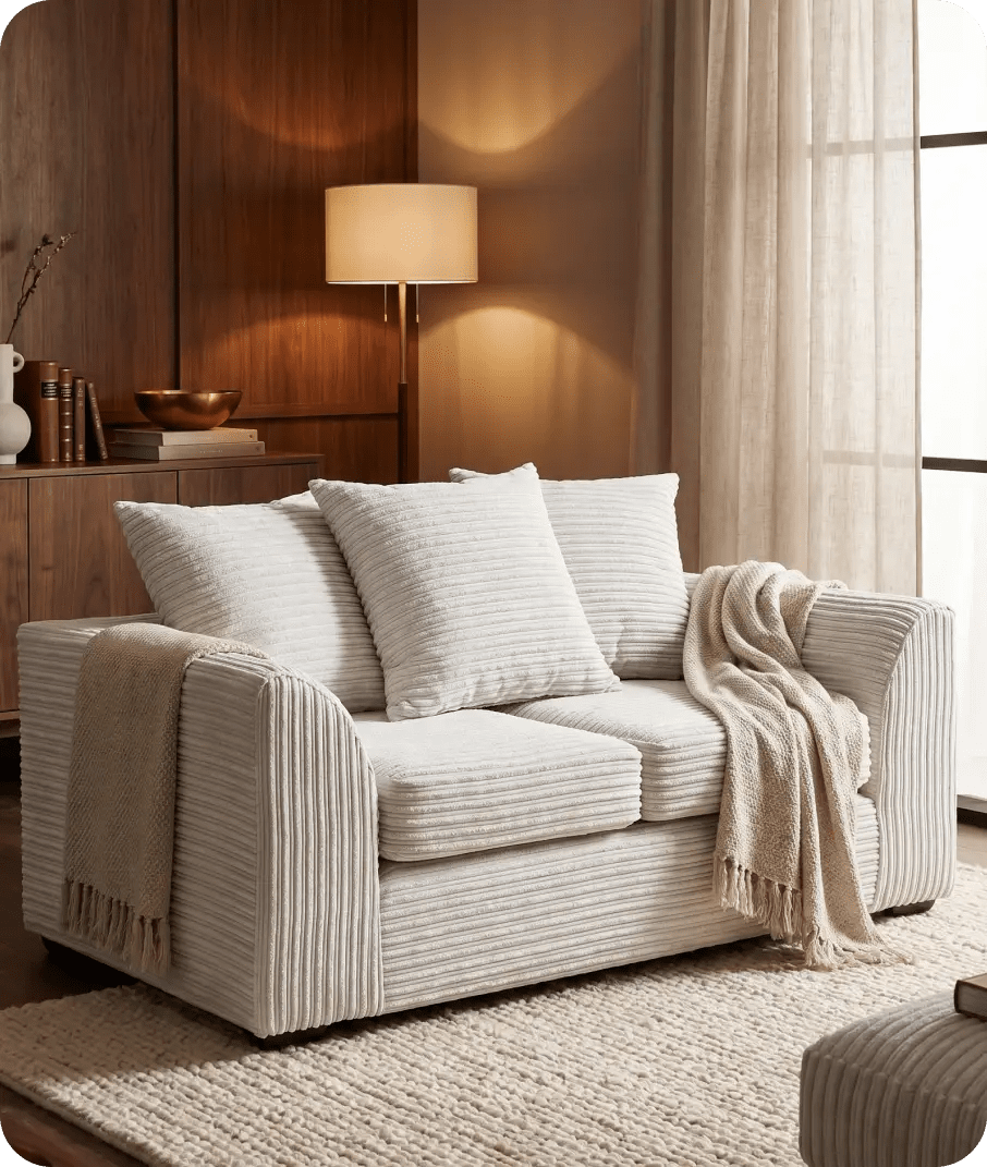 Oxford Shark  Fabric 2 Seater Sofa