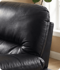 Florence Black  Leather Armchair