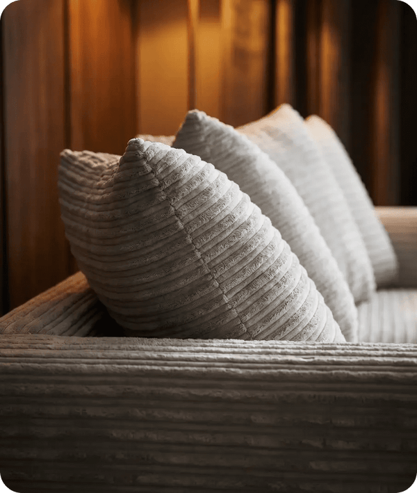 Oxford Shark Fabric 3 Seater Sofa