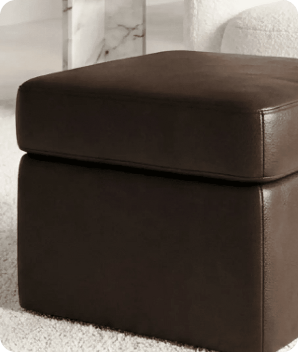veloura-brown-leather-footstool-sofa-side-view