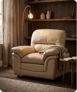 Florence Cream Leather Armchair