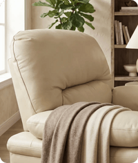 Florence Cream Leather Armchair