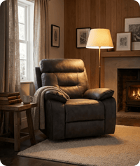 foster-dark-grey-fabric-electric-recliner-armchair-in-a-uk-living-room