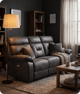 foster-dark-grey-fabric-electric-recliner-3-seater-sofa-in-a-uk-living-room