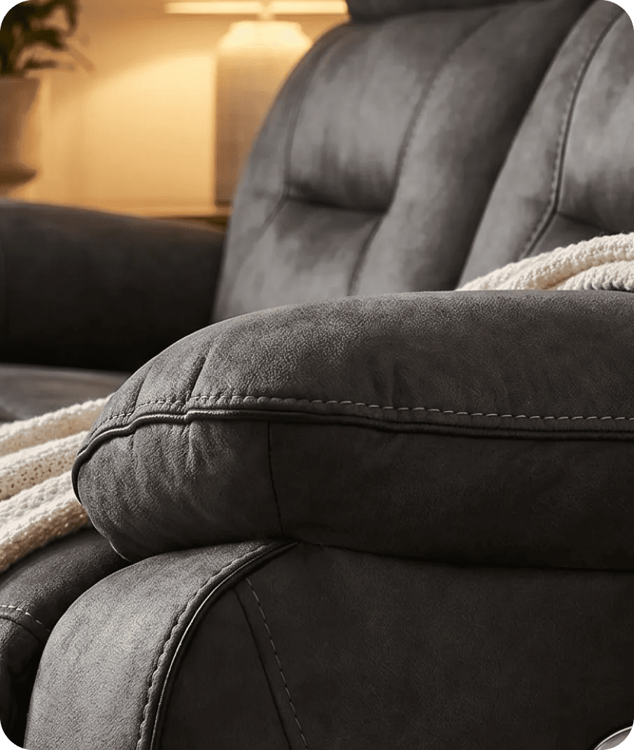 foster-dark-grey-fabric-electric-recliner-3-seater-sofa-side-view