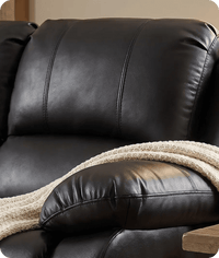 York Black Leather Electric Recliner 3 Seater Sofa - Sofa-Direct