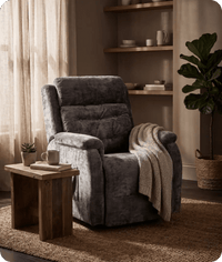 Oliver Grey Fabric Rise & Recline Mobility Chair