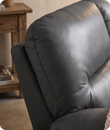 Florence Grey Leather 2 Seater Sofa