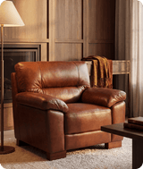 Dalmore Genuine Leather Tan Armchair