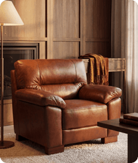 Dalmore Genuine Leather Tan Armchair