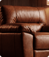 Dalmore Genuine Leather Tan Armchair
