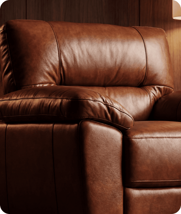 Dalmore Genuine Leather Tan Armchair