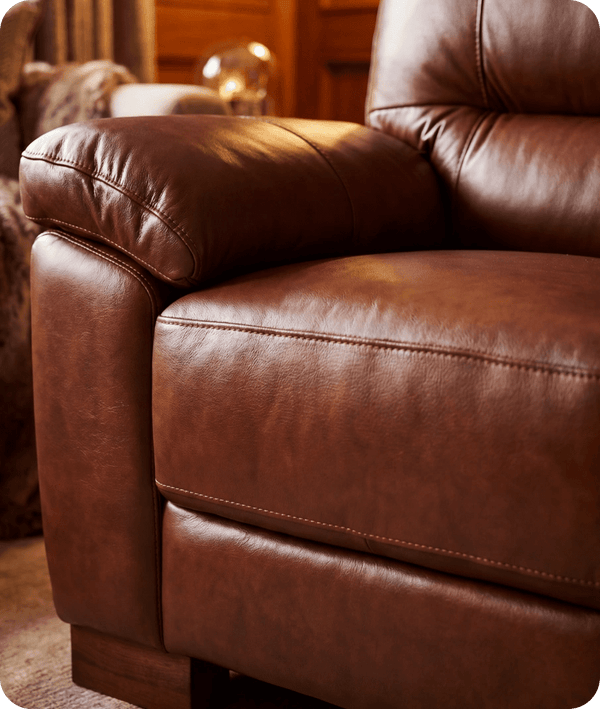 Dalmore Genuine Leather Tan Armchair