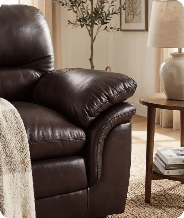 Florence Brown Leather 2 Seater Sofa