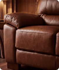 Dalmore Genuine Leather Tan 2 Seater Sofa