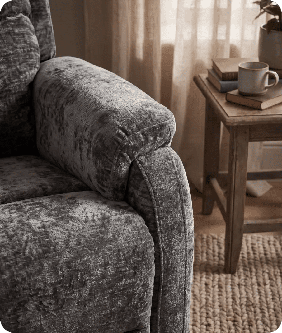 Oliver Grey Fabric Rise & Recline Mobility Chair