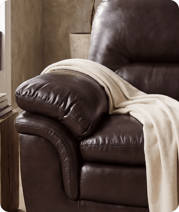 Florence Brown Leather 3 Seater Sofa