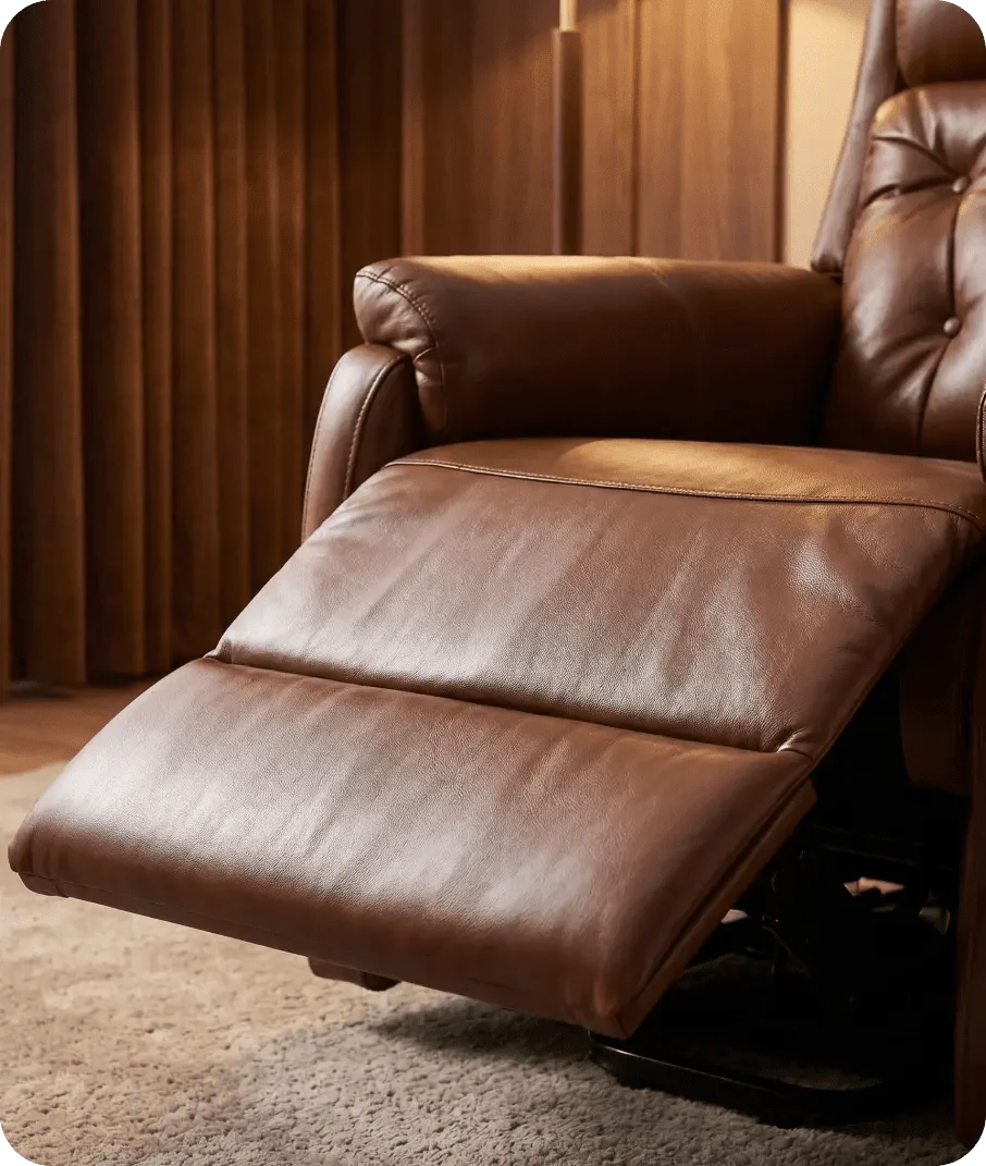 oliver-tan-leather-rise-and-recline-chair-close-up-detail