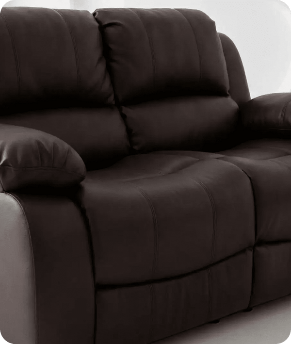 Veloura Brown Leather 2 Seater Sofa