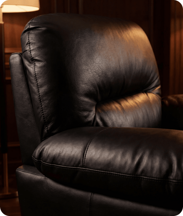 Florence Black  Leather Armchair