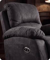 Serano Grey Fabric Electric Armchair