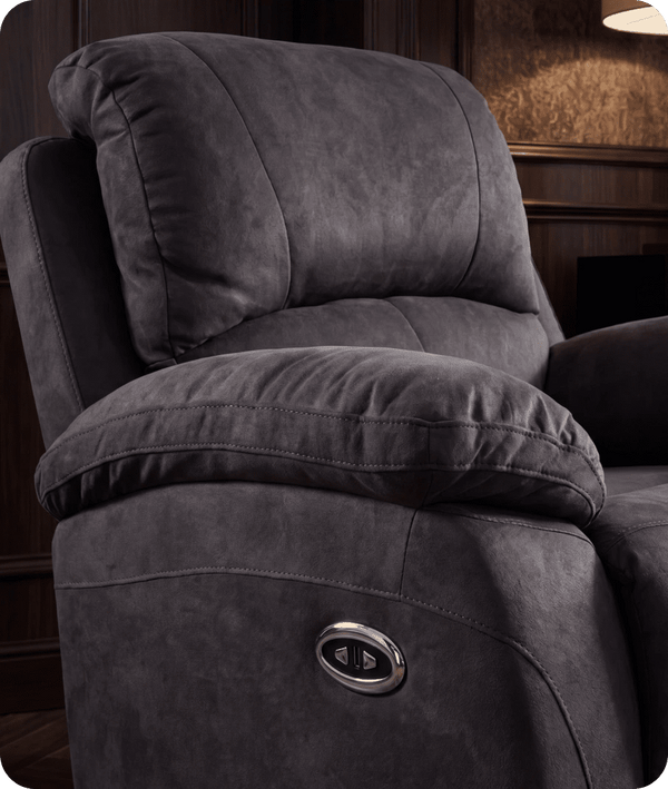 Serano Grey Fabric Electric Armchair