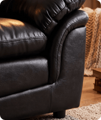Florence Black  Leather Armchair