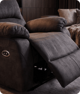Serano Grey Fabric Electric Armchair