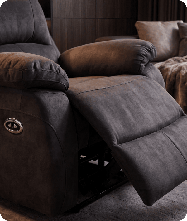 Serano Grey Fabric Electric Armchair