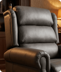 Cambridge Genuine Leather Grey Rise & Recline Mobility Chair