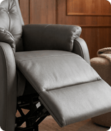 Oliver Genuine Leather Grey Rise & Recline Mobility Chair